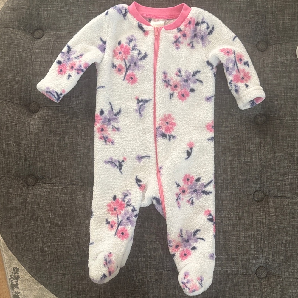 Zak & Zoey Blanket Sleepers Baby Girl Fleece Footies Pajamas